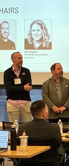 InboxArmy team members presenting at an email marketing workshop