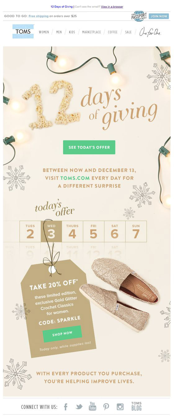 Holiday email inspirations_Toms