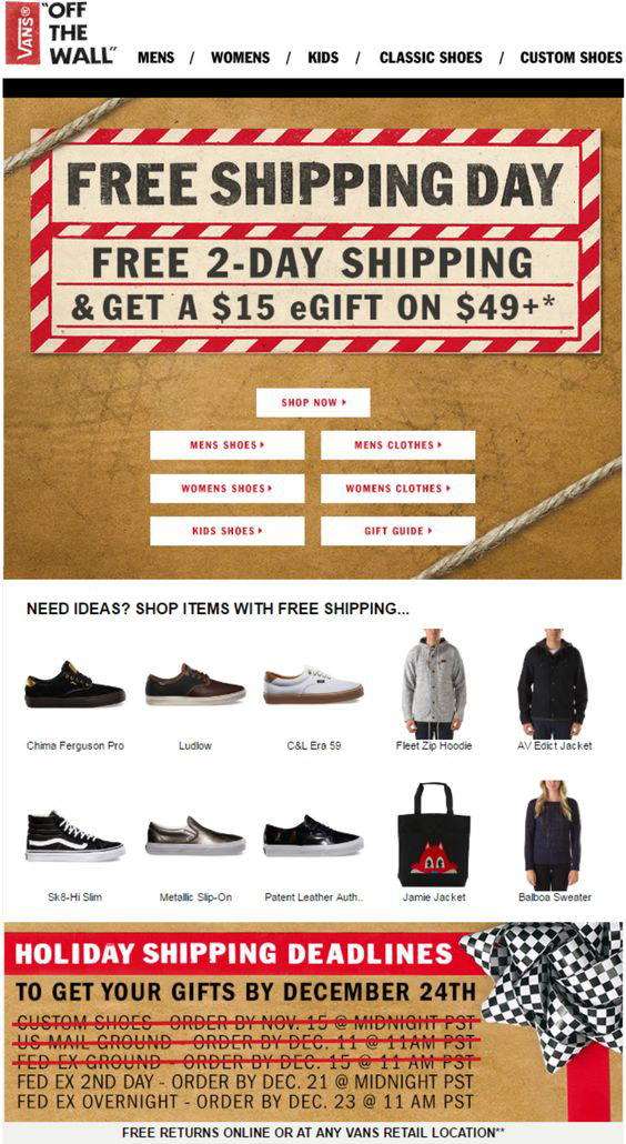 vans email