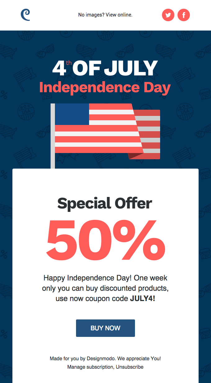 4th of July Email Marketing Campaigns