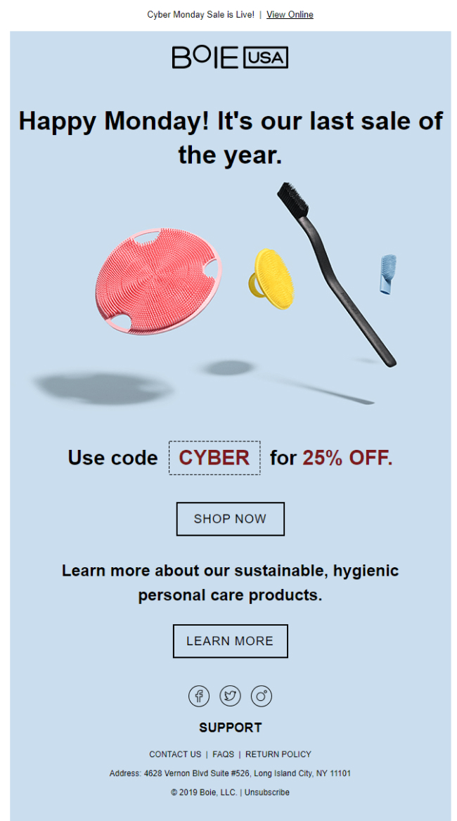 Top 10 Cyber Monday Email Examples & Why They Work (+ Subject Lines)