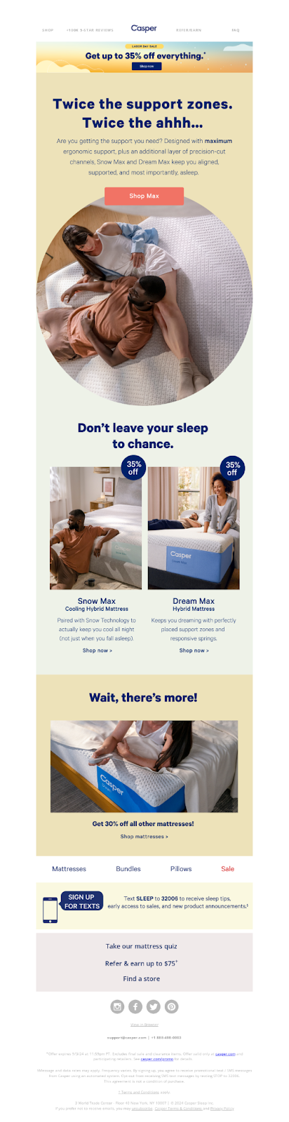 Casper’s abandonment email