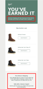 browse abandonment email example from Danner Handle Objections