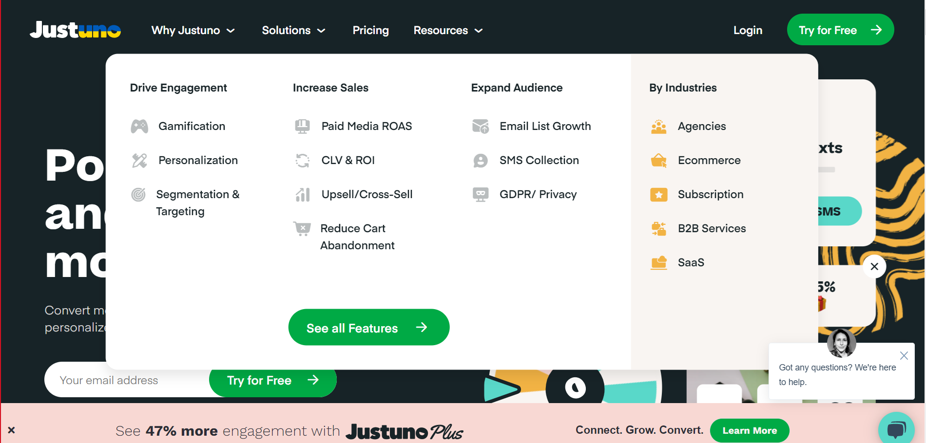 Justuno complete digital marketing