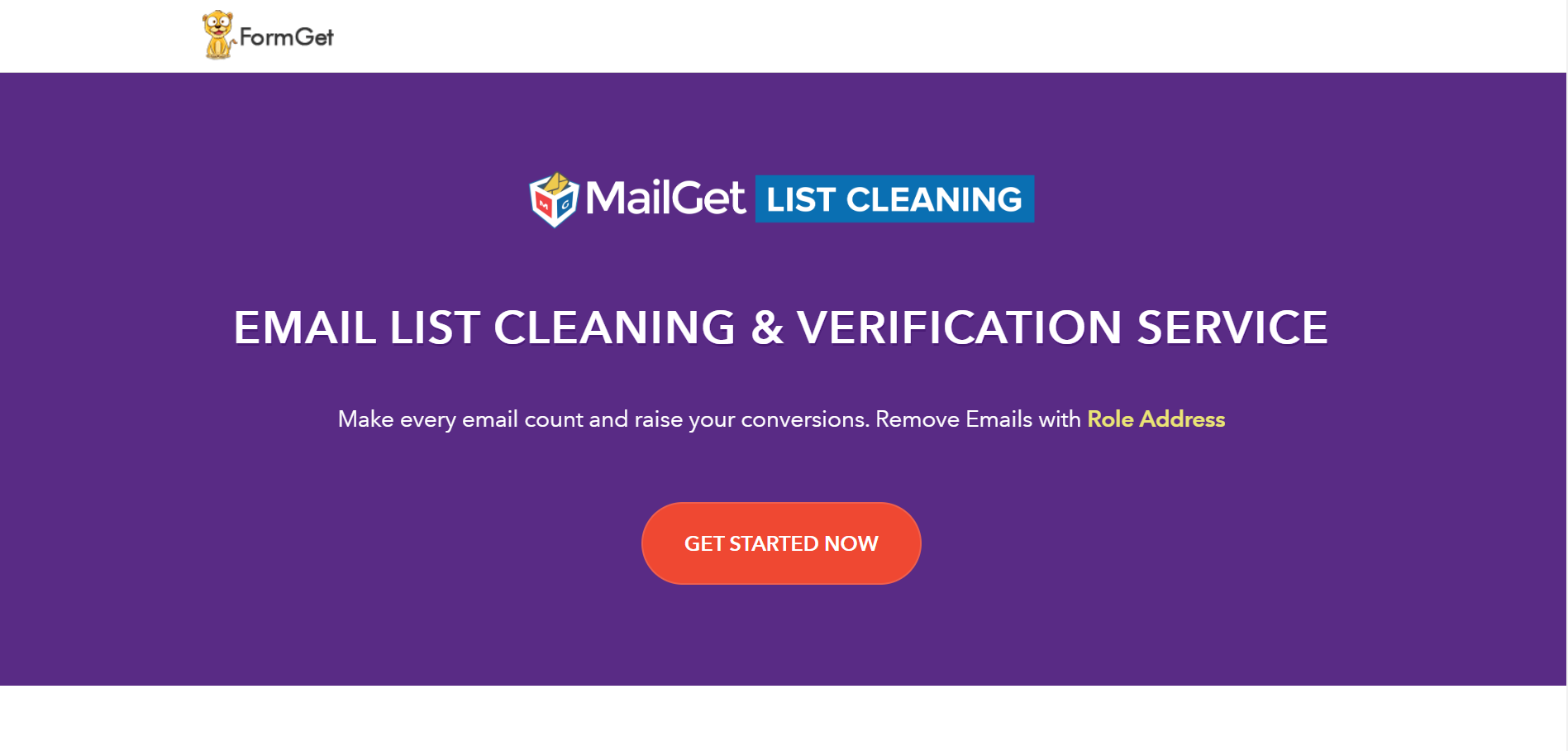 MailGet List Cleaning tool