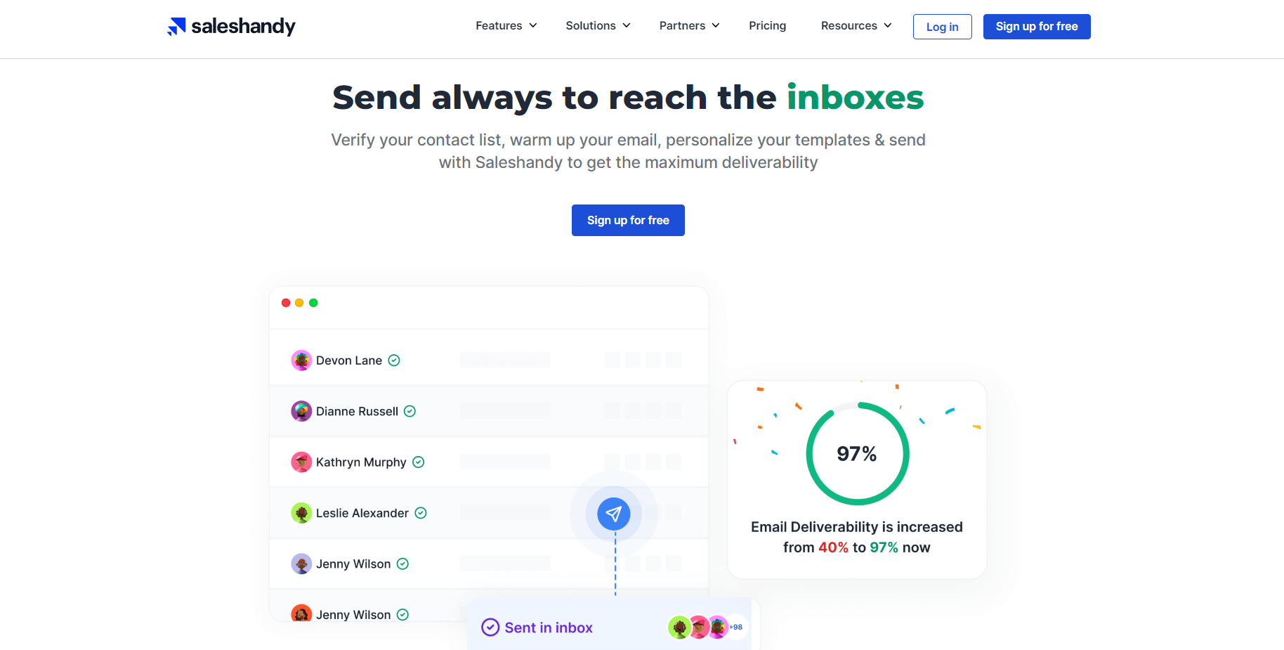 SalesHandy provides unlimited free email tracking and scheduling