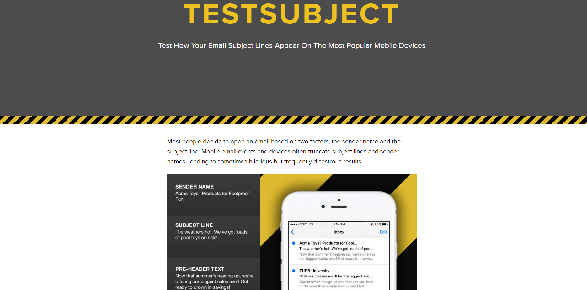 Test Subject by Zurb