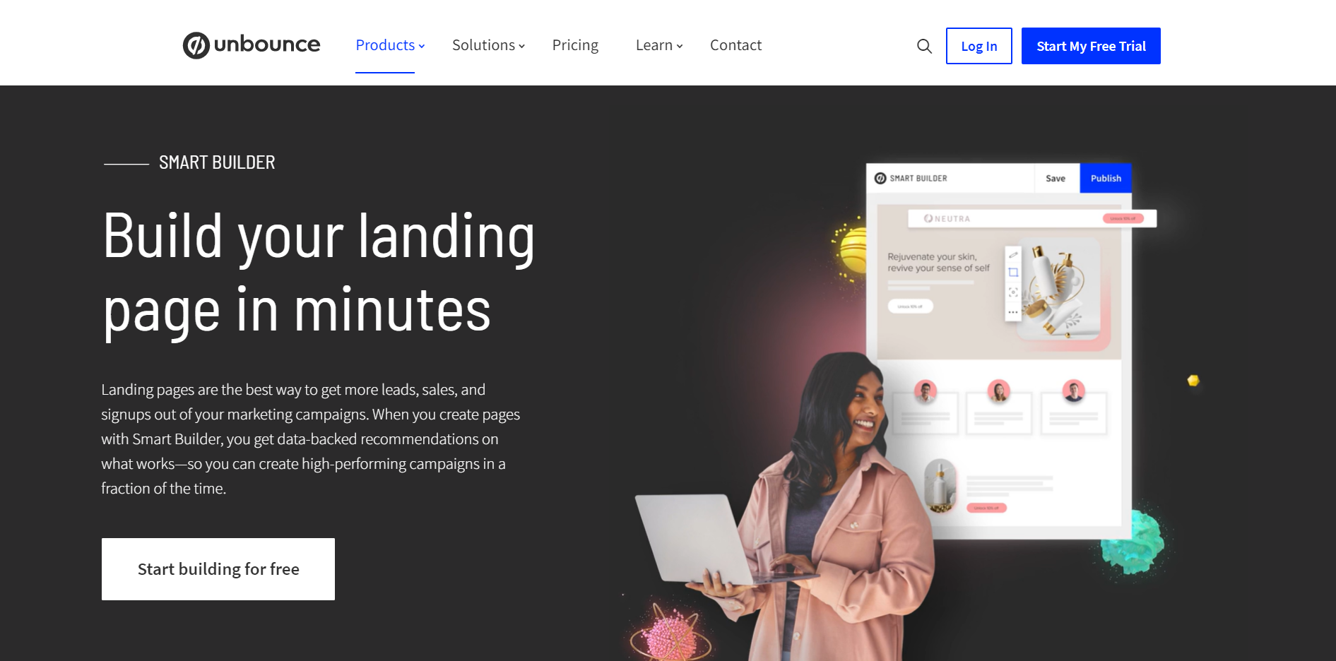 Unbounce landing page builder