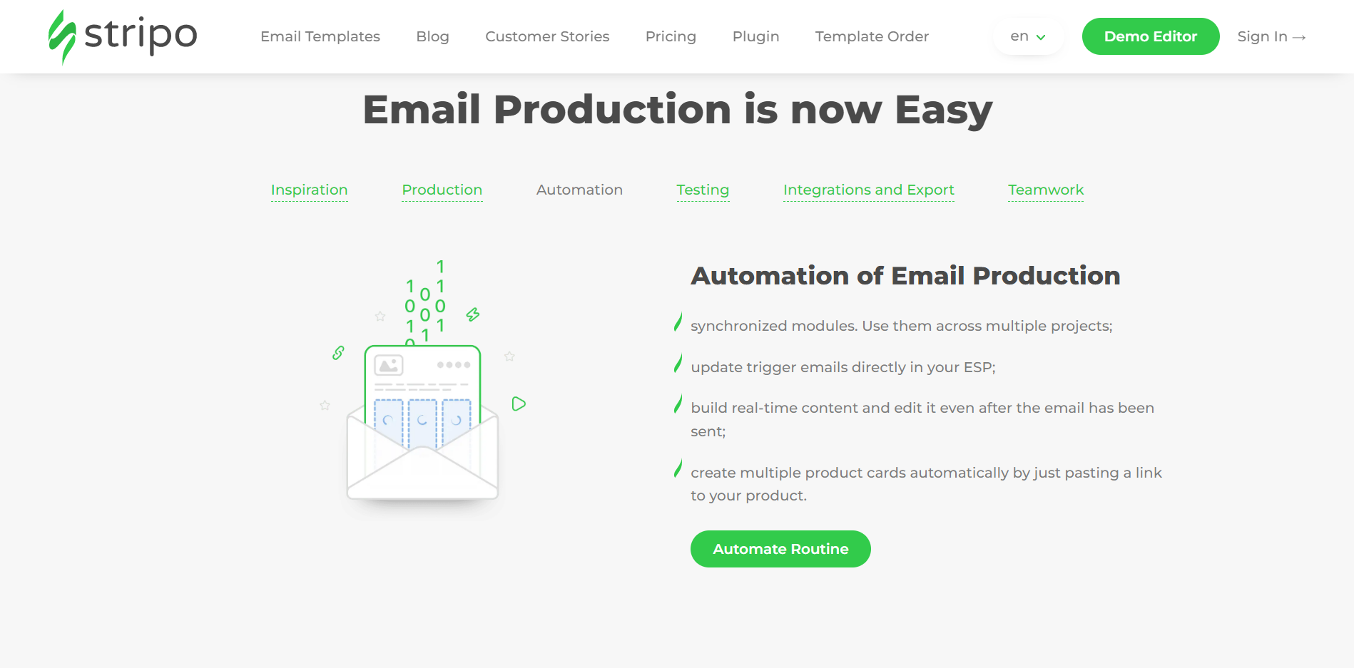 email marketing campaign with Stripo