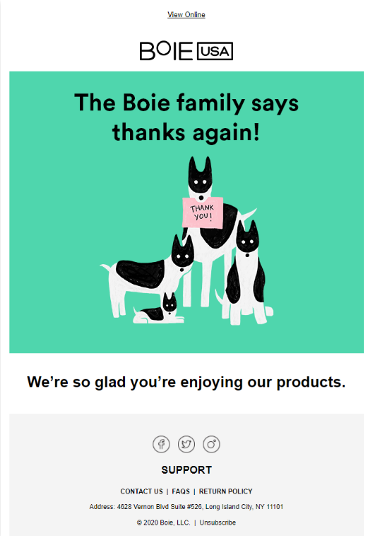BOIE Thanks