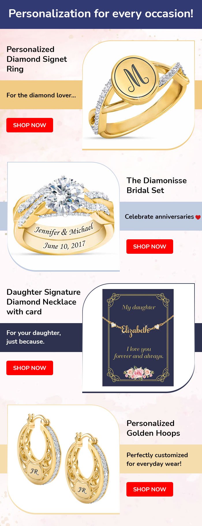 Jewellery Brand Email Design Examples