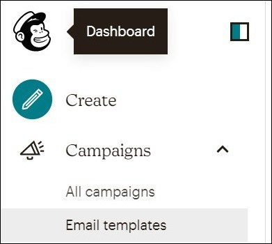 Email Template option in Mailchimp