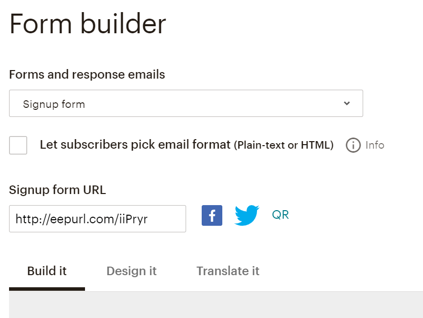customize the dorm in mailchimp