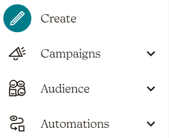 Mailchimp Dashboard steps