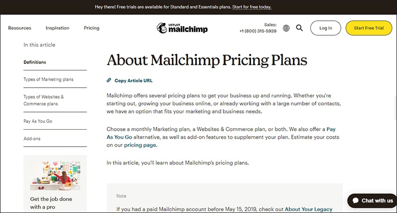 Mailchimp Prices