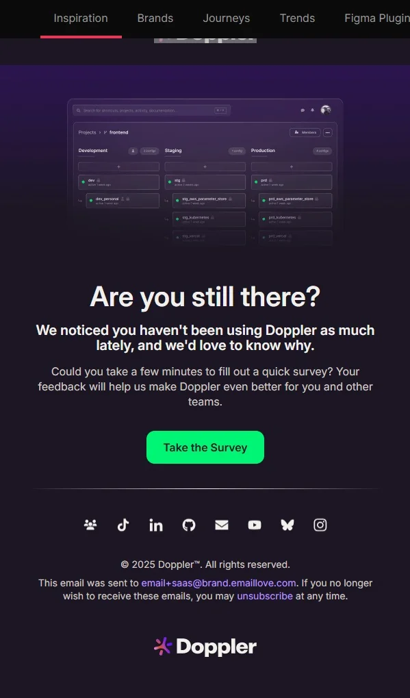 Email design inspiration by doug doppler