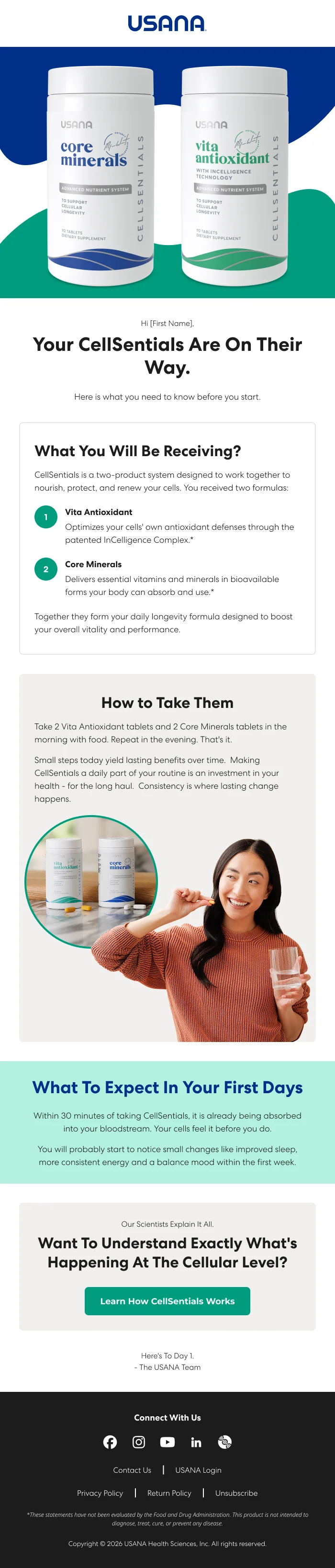 Post post purchase email 1