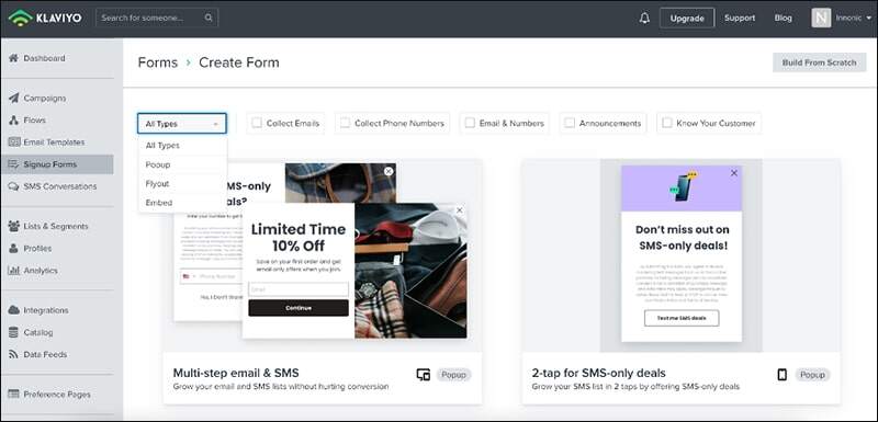 Klaviyo_Landing pages and forms