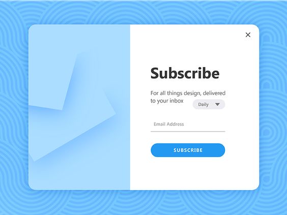 Frequency-based segmentation signup form