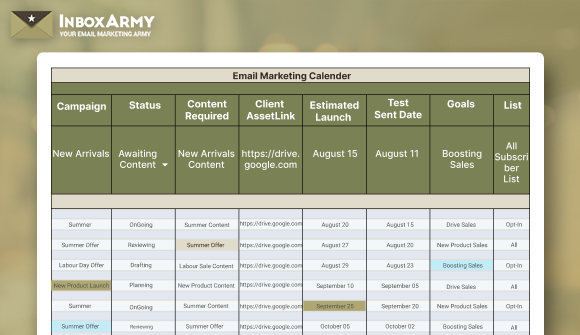 How To Create A Email Marketing Calendar (+Templates & Best Practices)