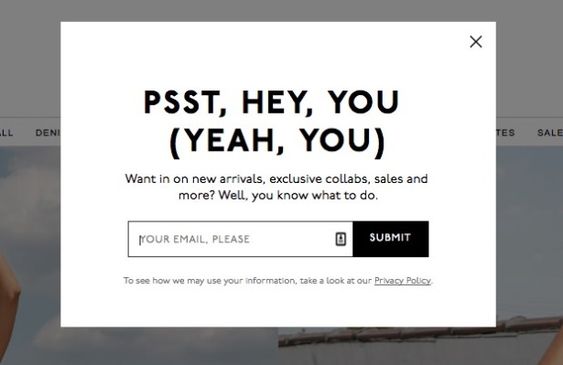 Playful tone signup form