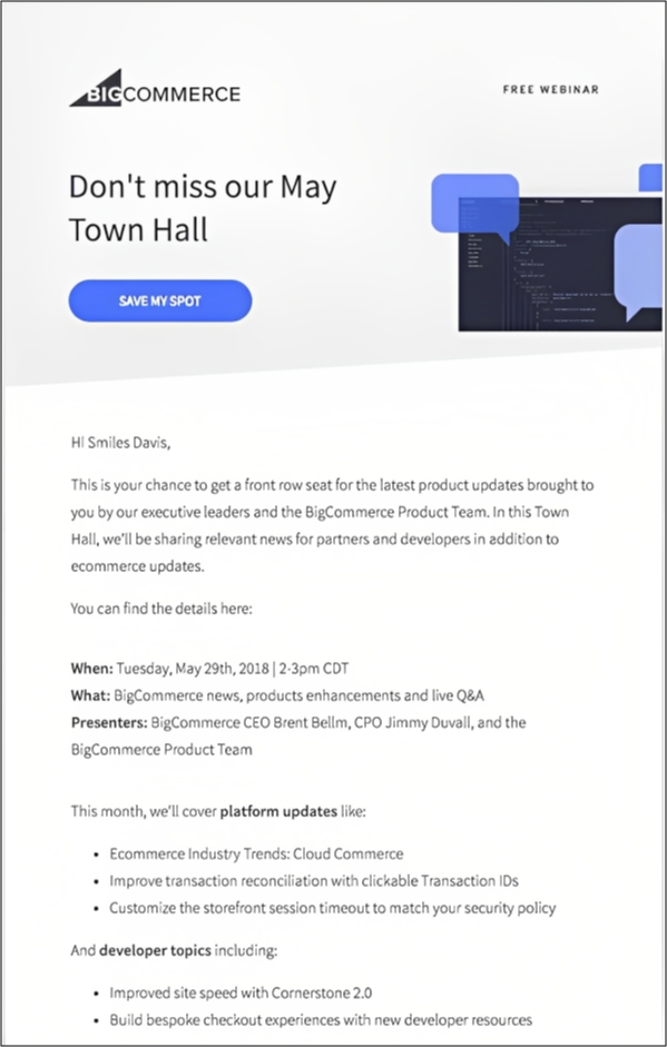 Bigcommerce drip emails