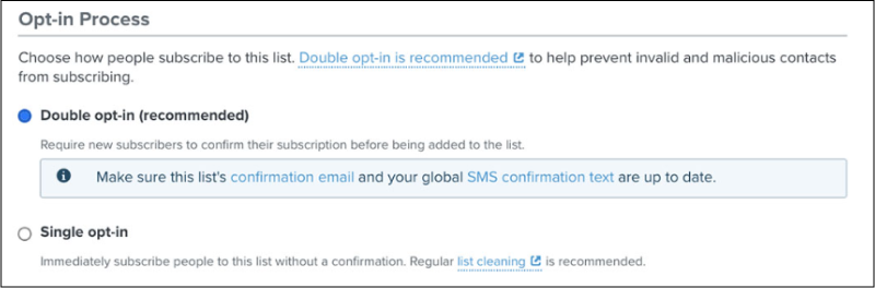 Enable double opt-in in klaviyo email spam