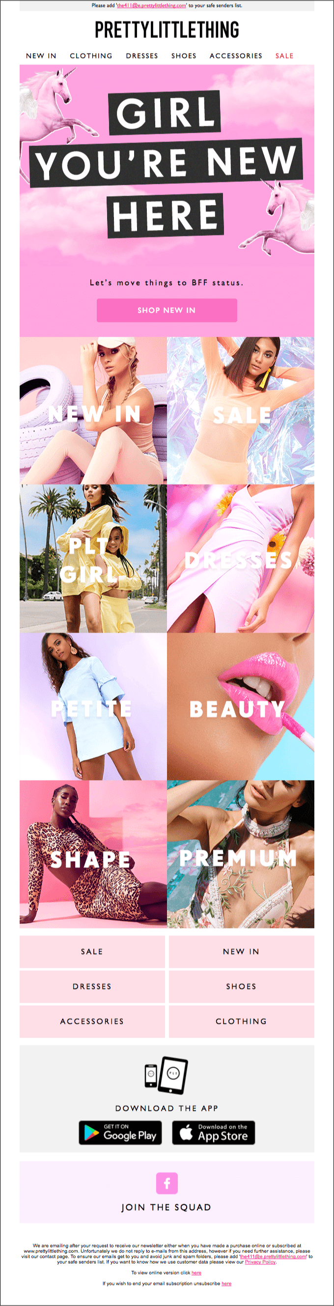 Prettylittlething email