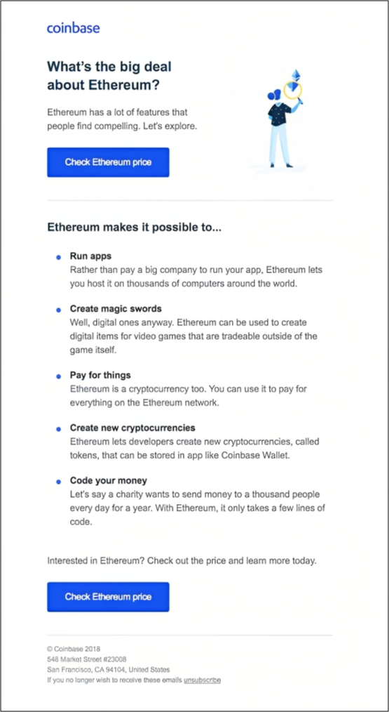 coinbase drip emails