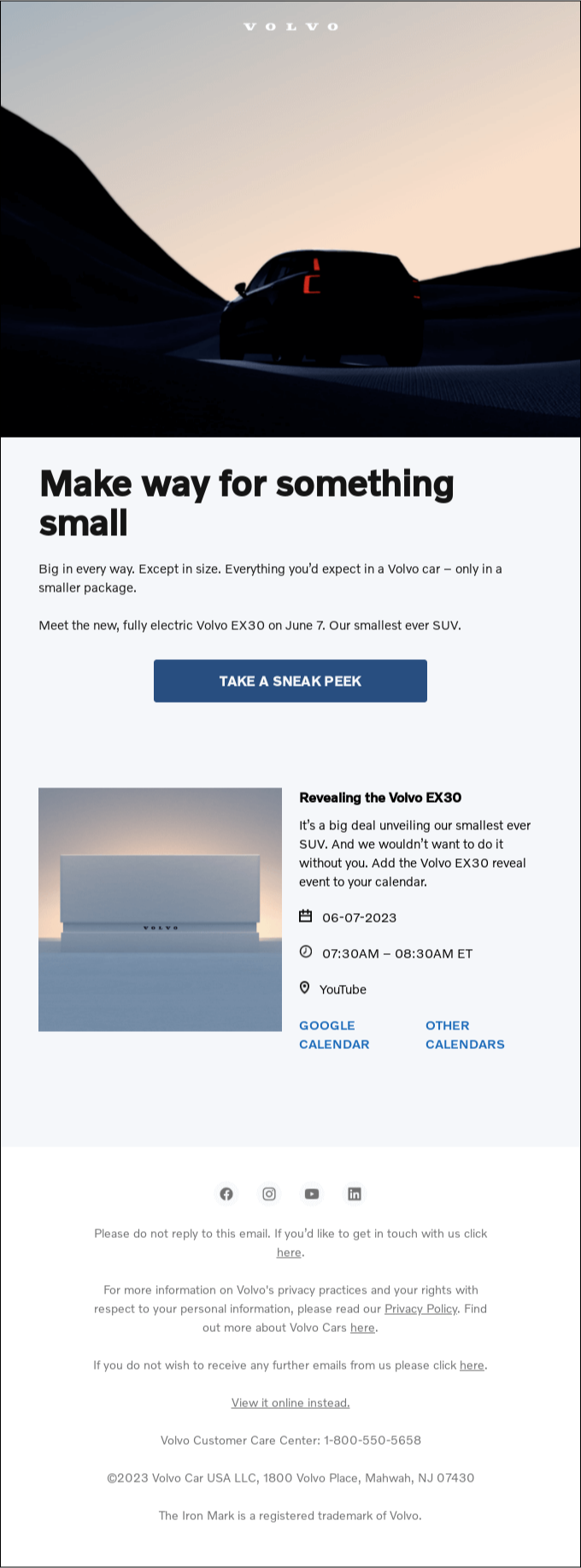 volvo email campaign