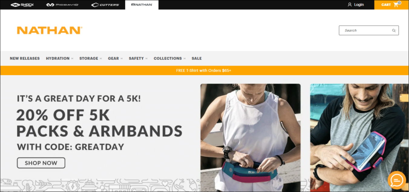 Nathan’s landing page