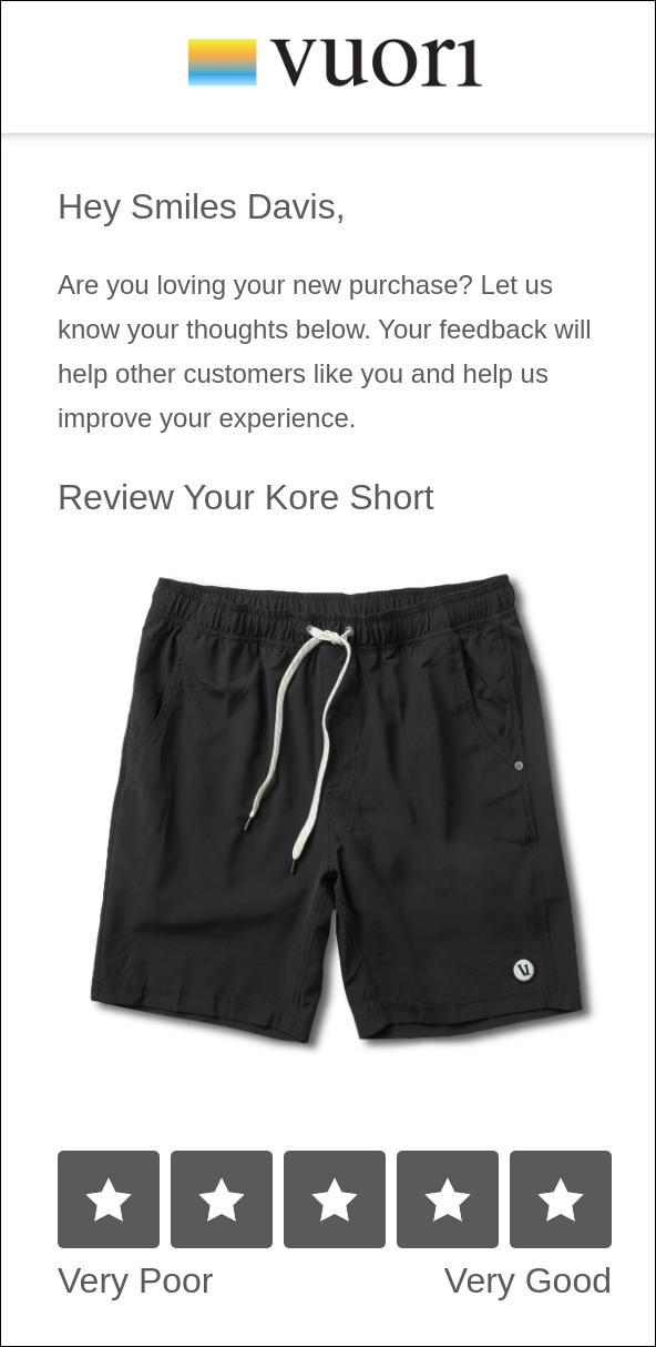 Vuori - Fashion email marketing templatte