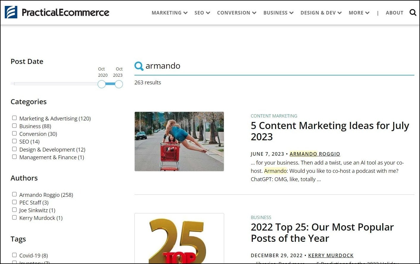 practical ecommerce - best ecommerce newsletters