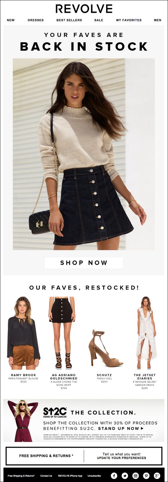 revolve - fashion email marketing