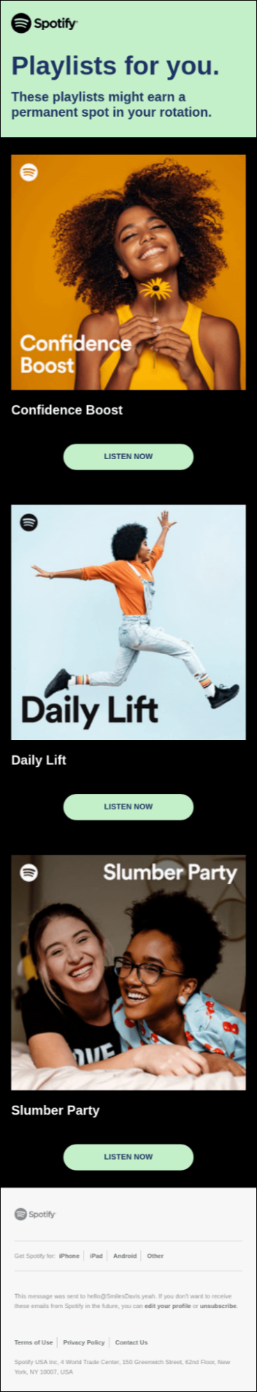 Spotify email