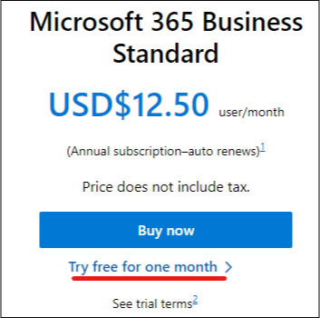 Microsoft Office 365's free trial offering is an example of a feature-limited trial