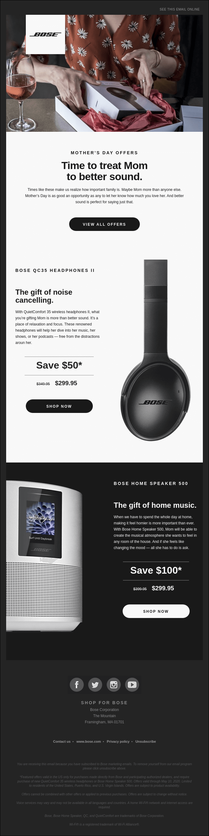 Bose's Mother's Day campaign strikes an emotional chord