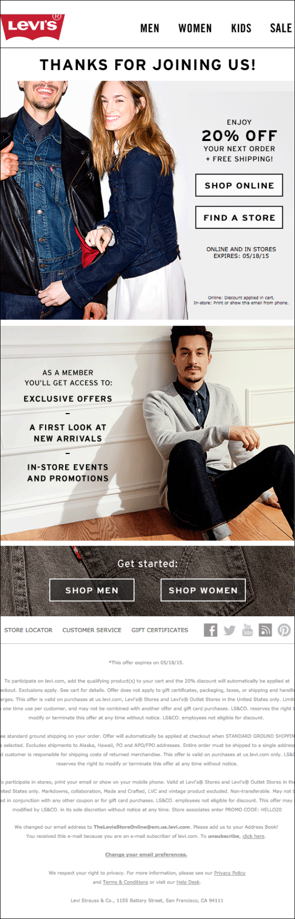Levis Email