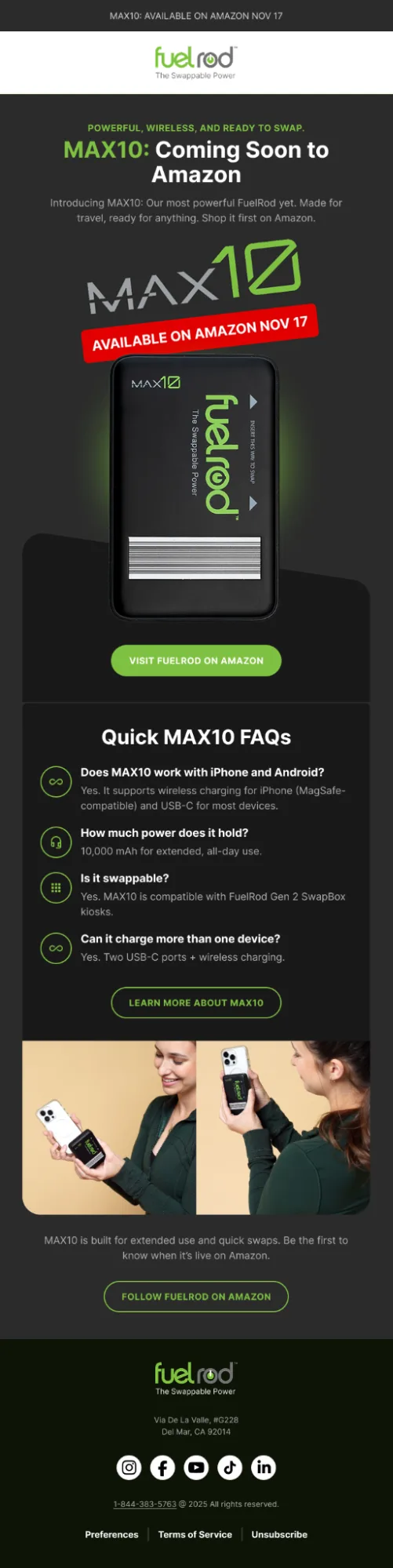 Fuelrod coming soon email example