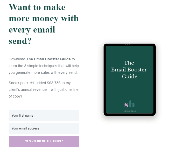 Product Guides and Tutorials a great idea for lead magnet
