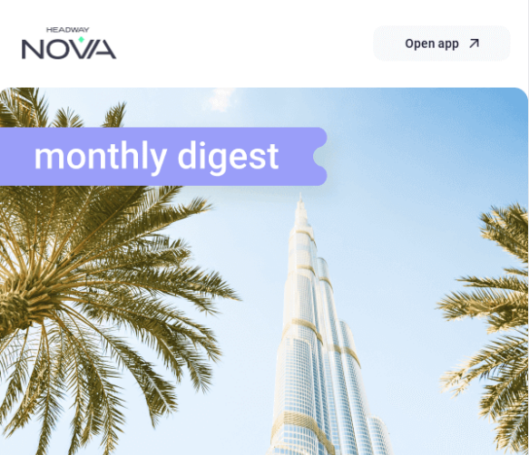 Headway NOVA - a great example of real estate newsletter