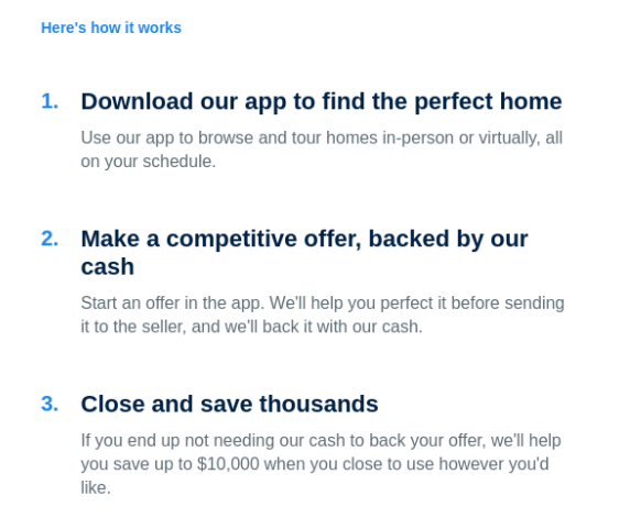 opendoor example for real estate industry