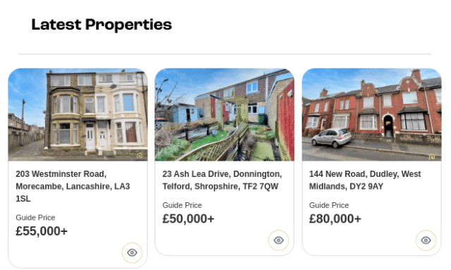 SellProp Auctions example