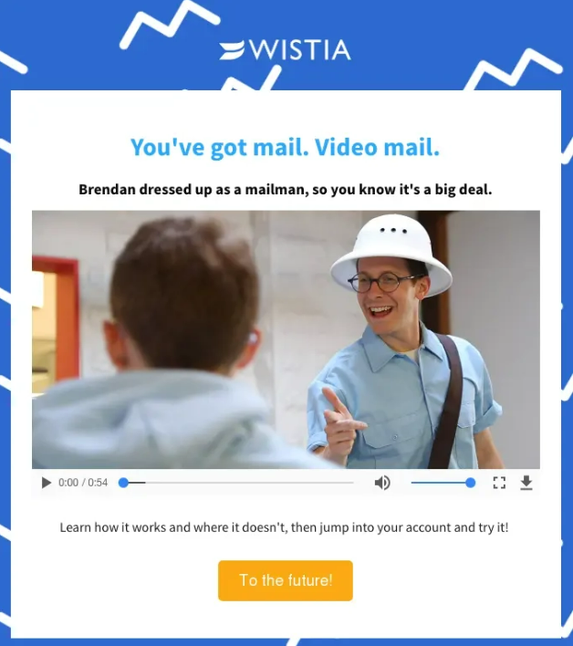 Wistia video newsletter