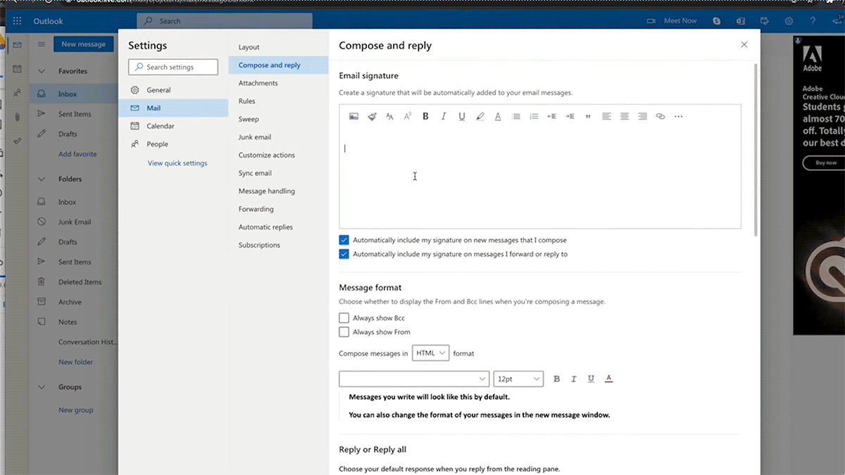 Option 4 How to Add GIF to Outlook Email Signature