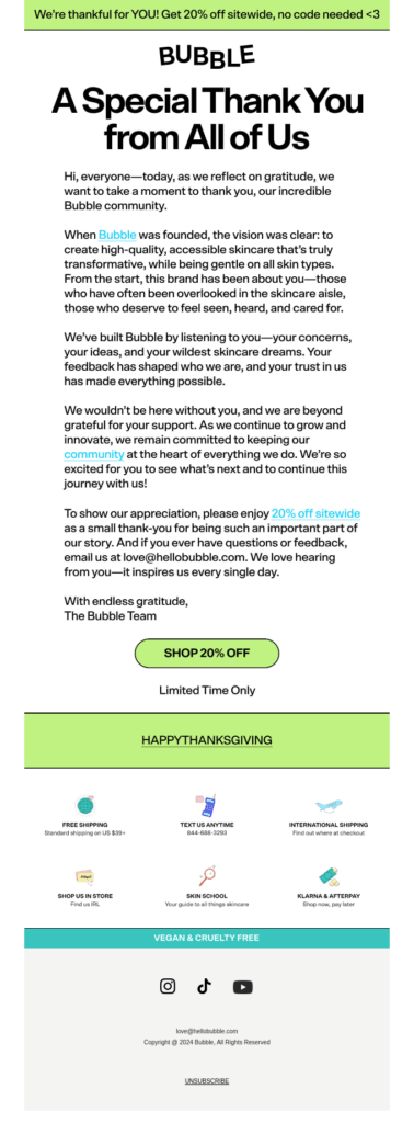 Canadian Thanksgiving - Bubble